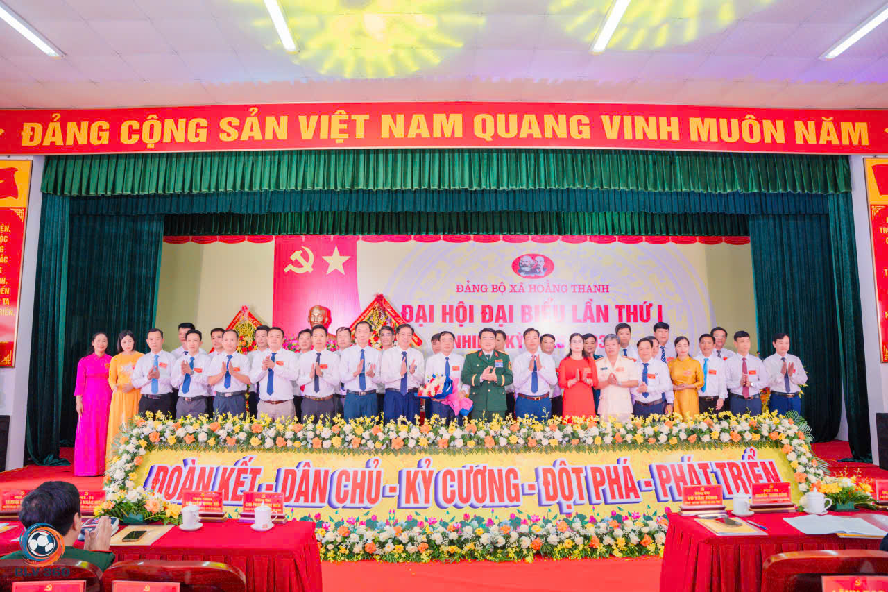 ĐẠI HỘI ĐẠI BIỂU ĐẢNG BỘ XÃ HOẰNG THANH LẦN THỨ I, NHIỆM KỲ 2025-2030 DIỄN RA THÀNH CÔNG TỐT ĐẸP