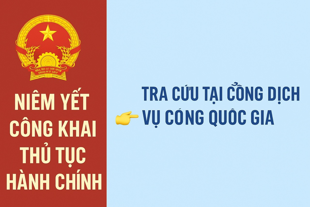 Niêm yết công khai TTHC cấp xã
