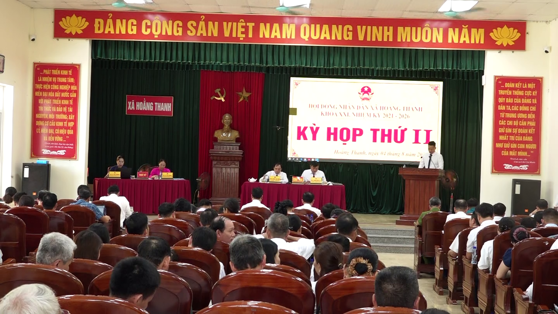 Kỳ họp thứ 2 HĐND xã Hoằng Thanh diễn ra thành công tốt đẹp, quyết nghị nhiều nội dung quan trọng