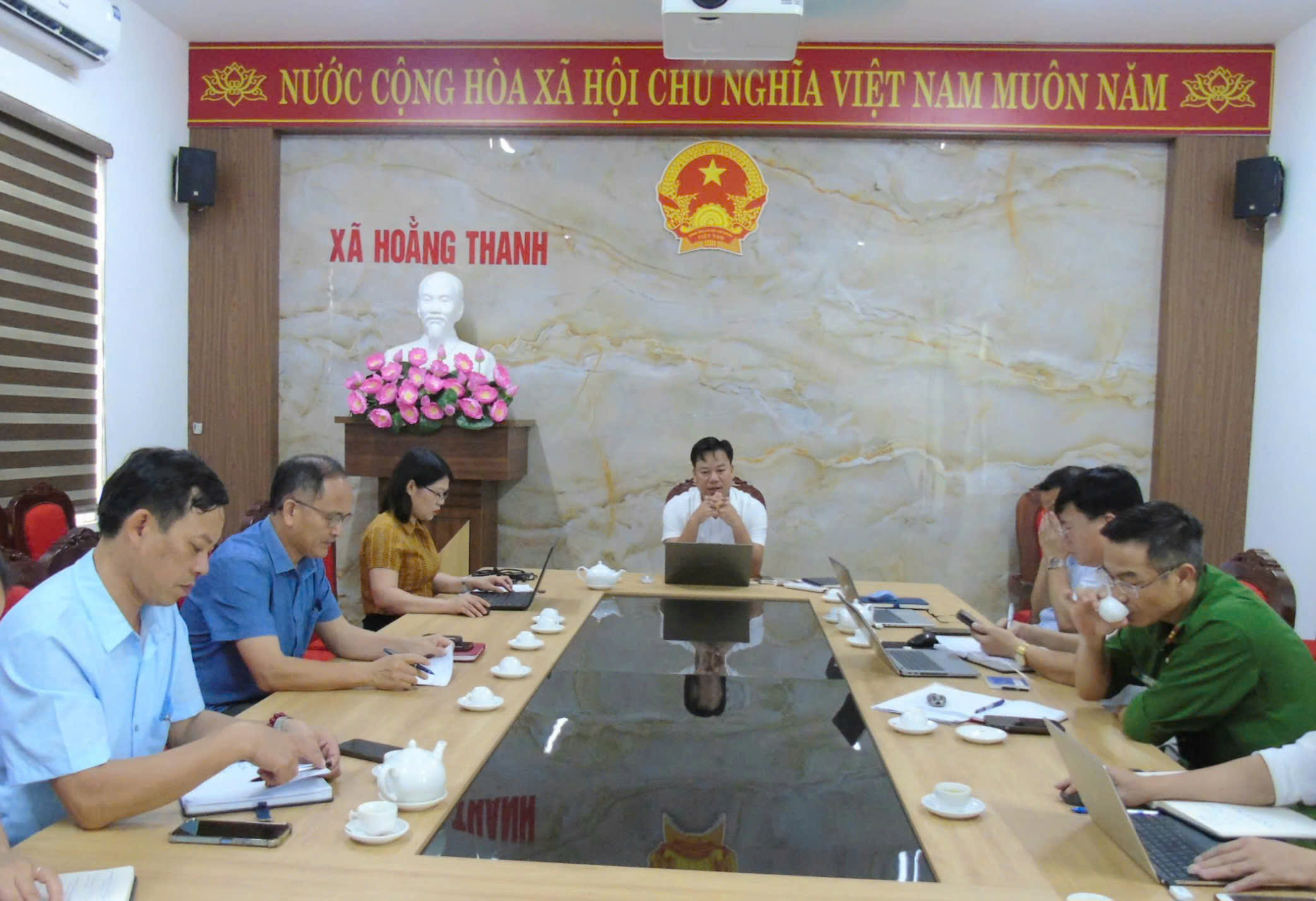 HOẰNG THANH: GIAO BAN ĐÁNH GIÁ TIẾN ĐỘ THỰC HIỆN NHIỆM VỤ QUÝ 1 NĂM 2026