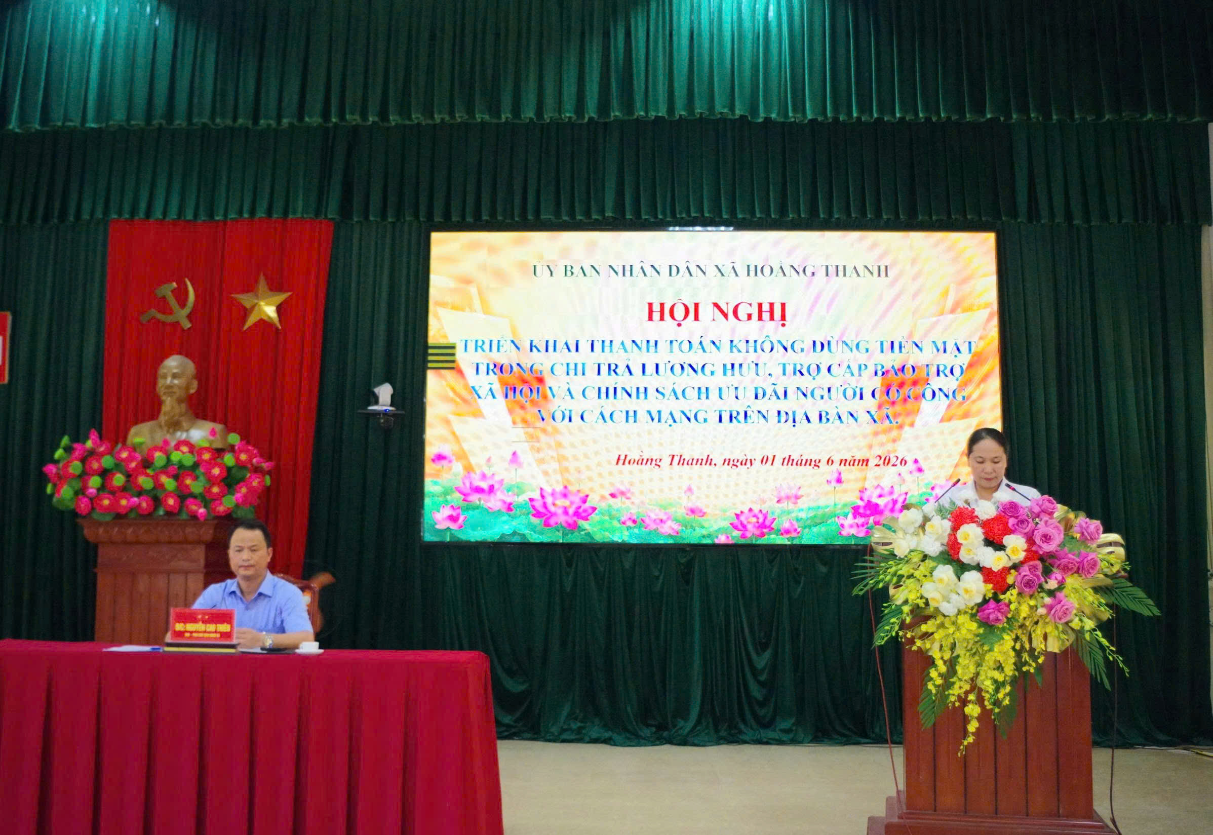HOẰNG THANH: QUYẾT TÂM HOÀN THÀNH CHỈ TIÊU CHI TRẢ AN SINH XÃ HỘI KHÔNG DÙNG TIỀN MẶT VÀ TÍCH HỢP TÀI KHOẢN AN SINH XÃ HỘI TRÊN ỨNG DỤNG VNeID