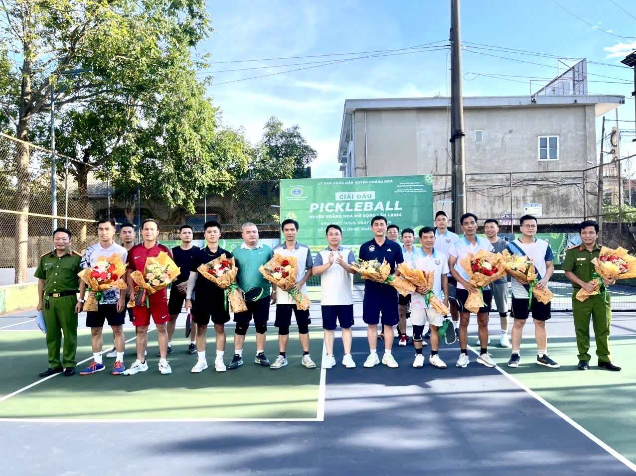 Khai mạc Giải Pickleball xã Hoằng Lộc  ​