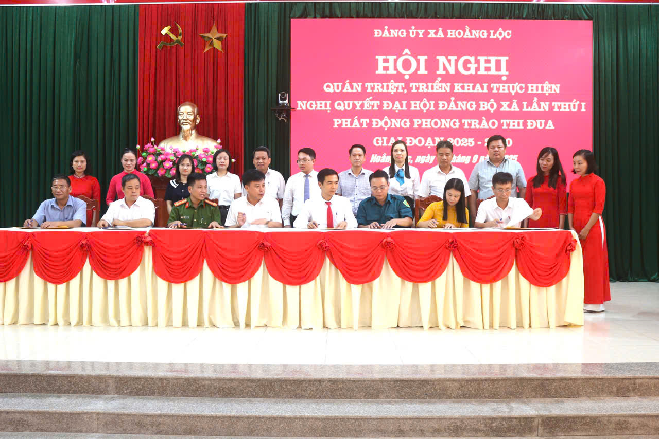 Từ nghị quyết đến hành động: Hoằng Lộc phát động phong trào thi đua thực hiện thắng lợi mục tiêu nhiệm kỳ 2025 – 2030  ​