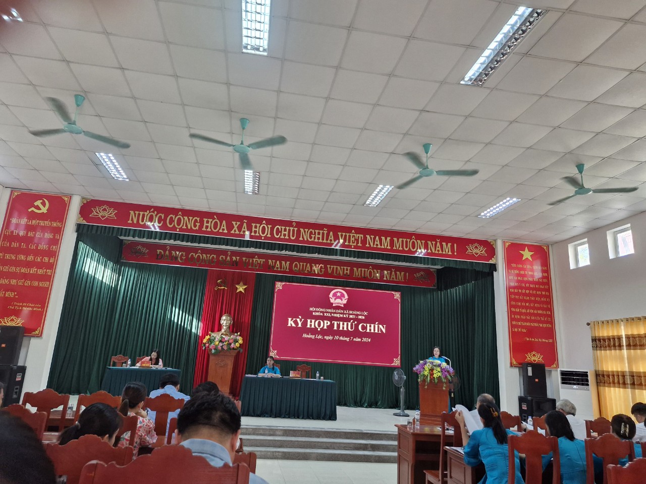 HĐND xã Hoằng Lộc tổ chức kì họp thứ 9, nhiệm kì 2021-2026