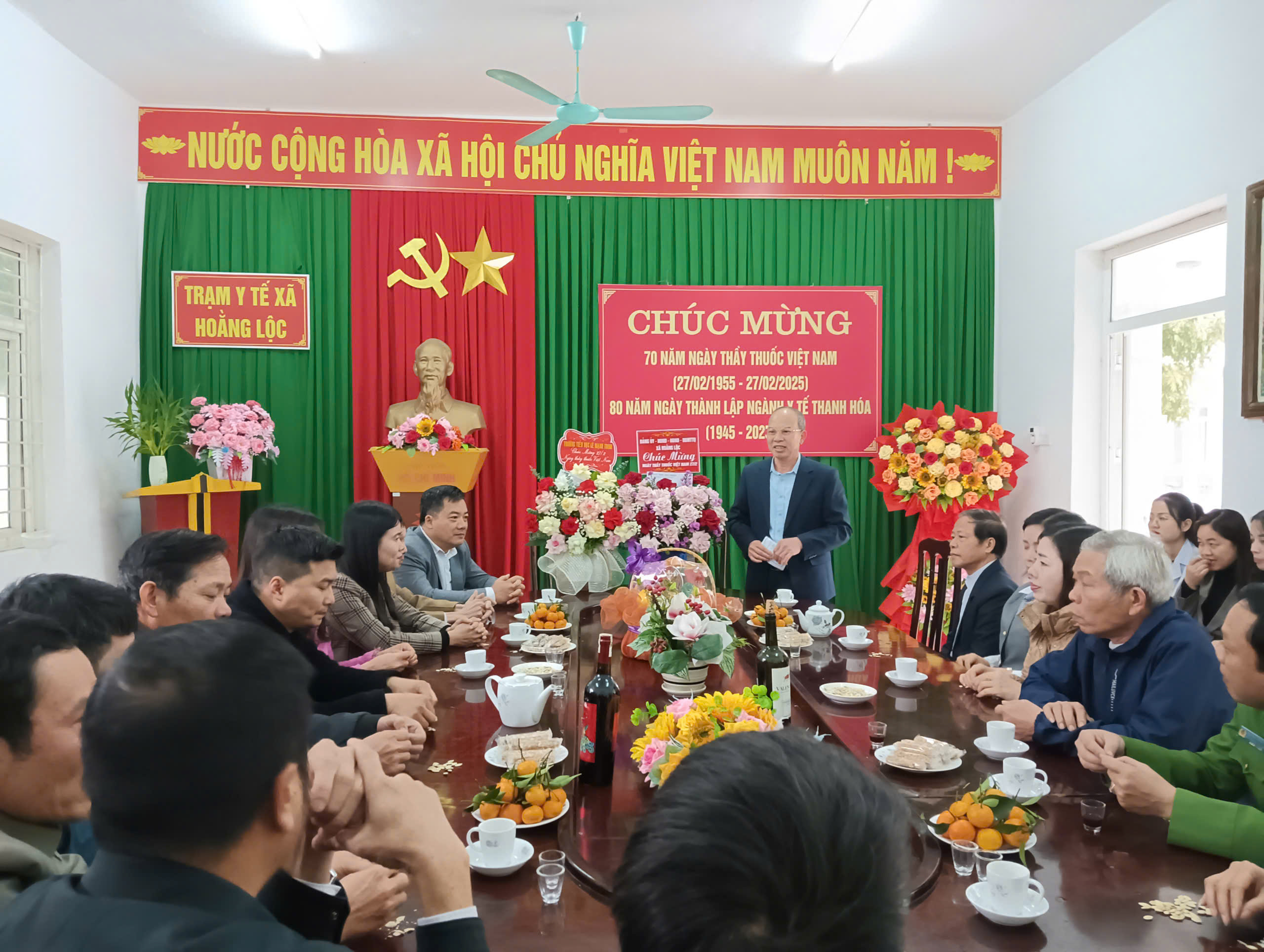 Tọa đàm kỷ niệm 70 năm ngày thầy thuốc Việt Nam tại trạm y tế xã Hoằng Lộc