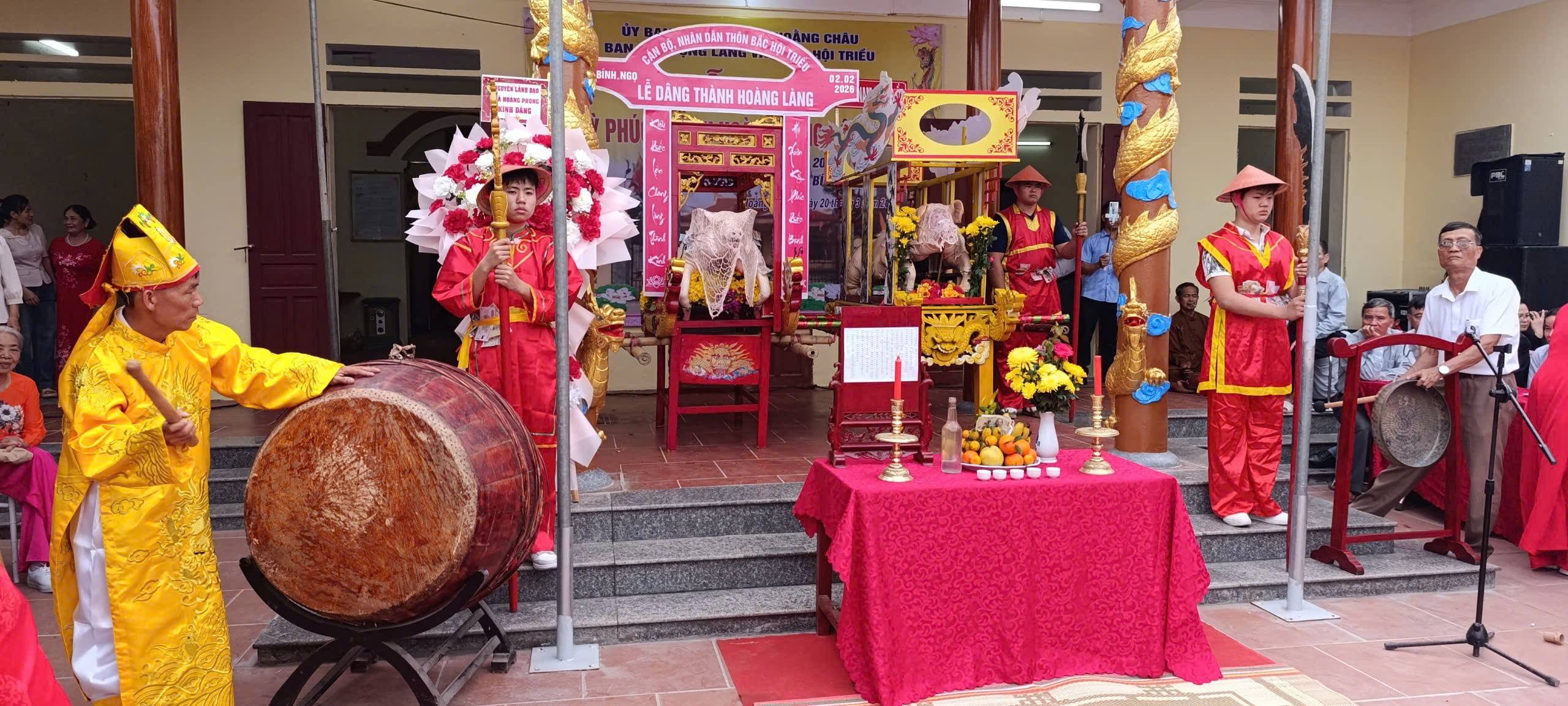SÔI NỔI LỄ HỘI KỲ PHÚC VÀ LỄ TẾ THÀNH HOÀNG LÀNG HỘI TRIỀU, XÃ HOẰNG CHÂU
