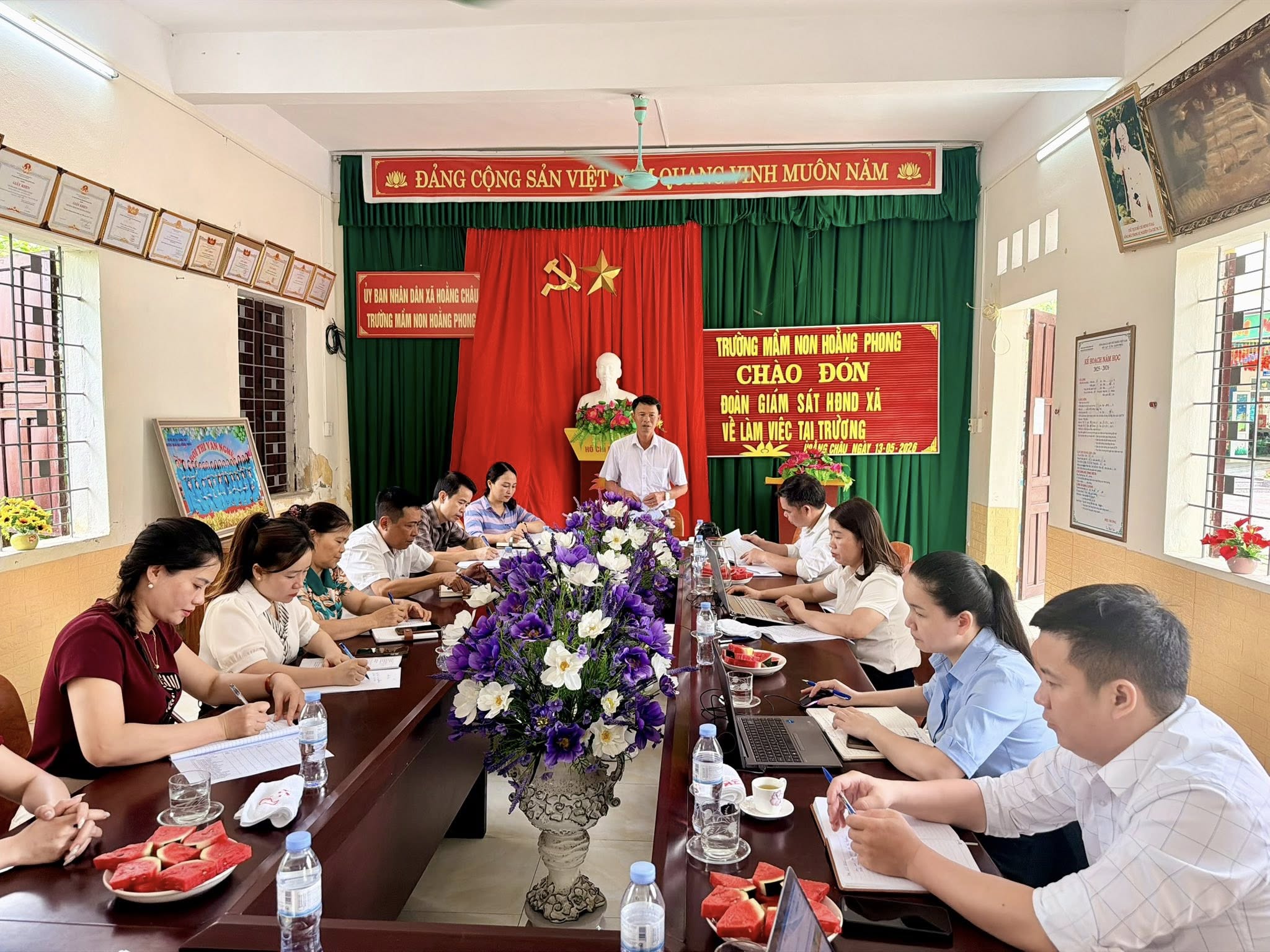 TĂNG CƯỜNG GIÁM SÁT CÔNG TÁC THU – CHI VÀ TỔ CHỨC BÁN TRÚ TẠI TRƯỜNG MẦM NON HOẰNG PHONG