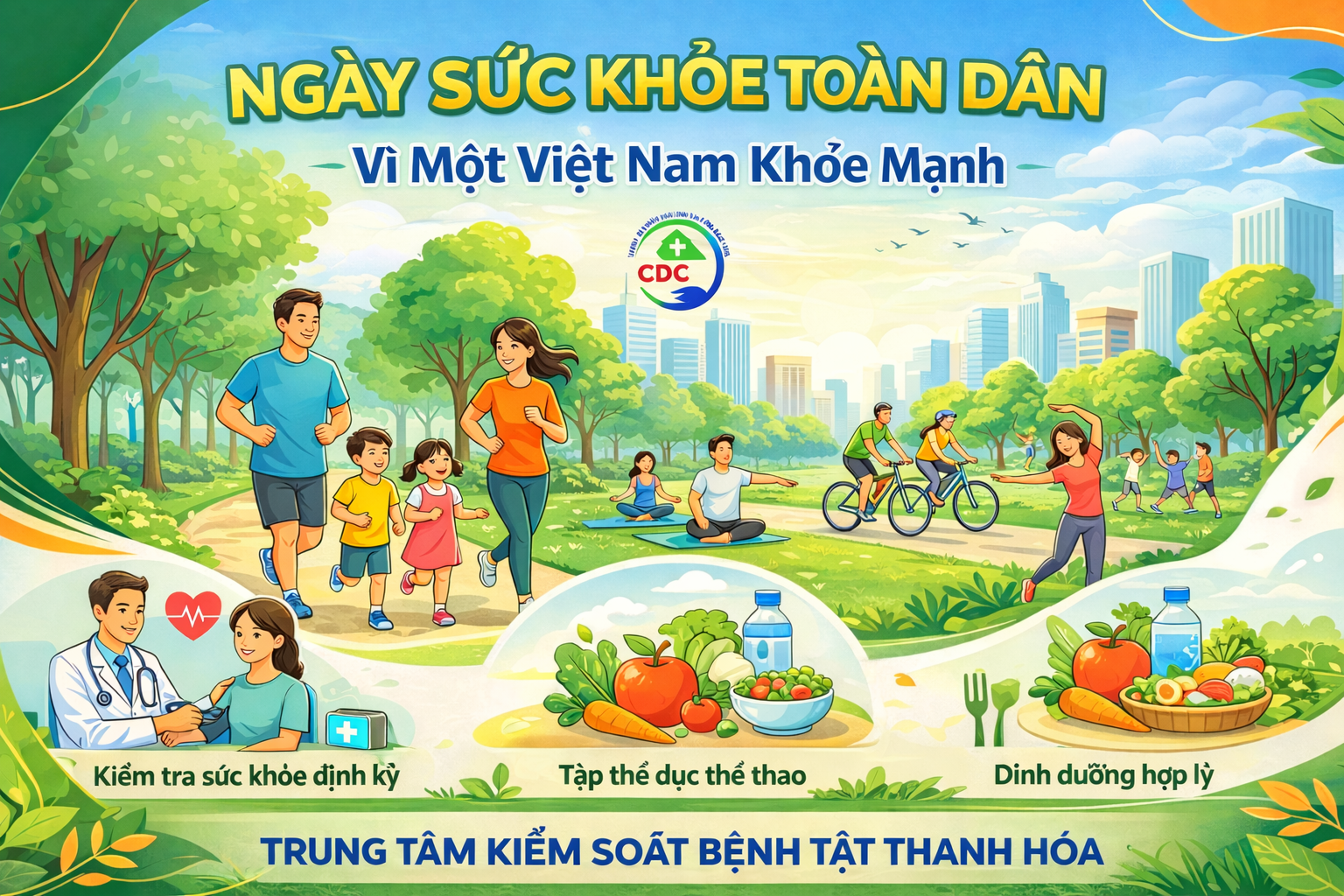 Hưởng ứng ngày Sức khỏe toàn dân Việt Nam 07/4/2026: Chủ động phòng bệnh vì một Việt Nam khỏe mạnh