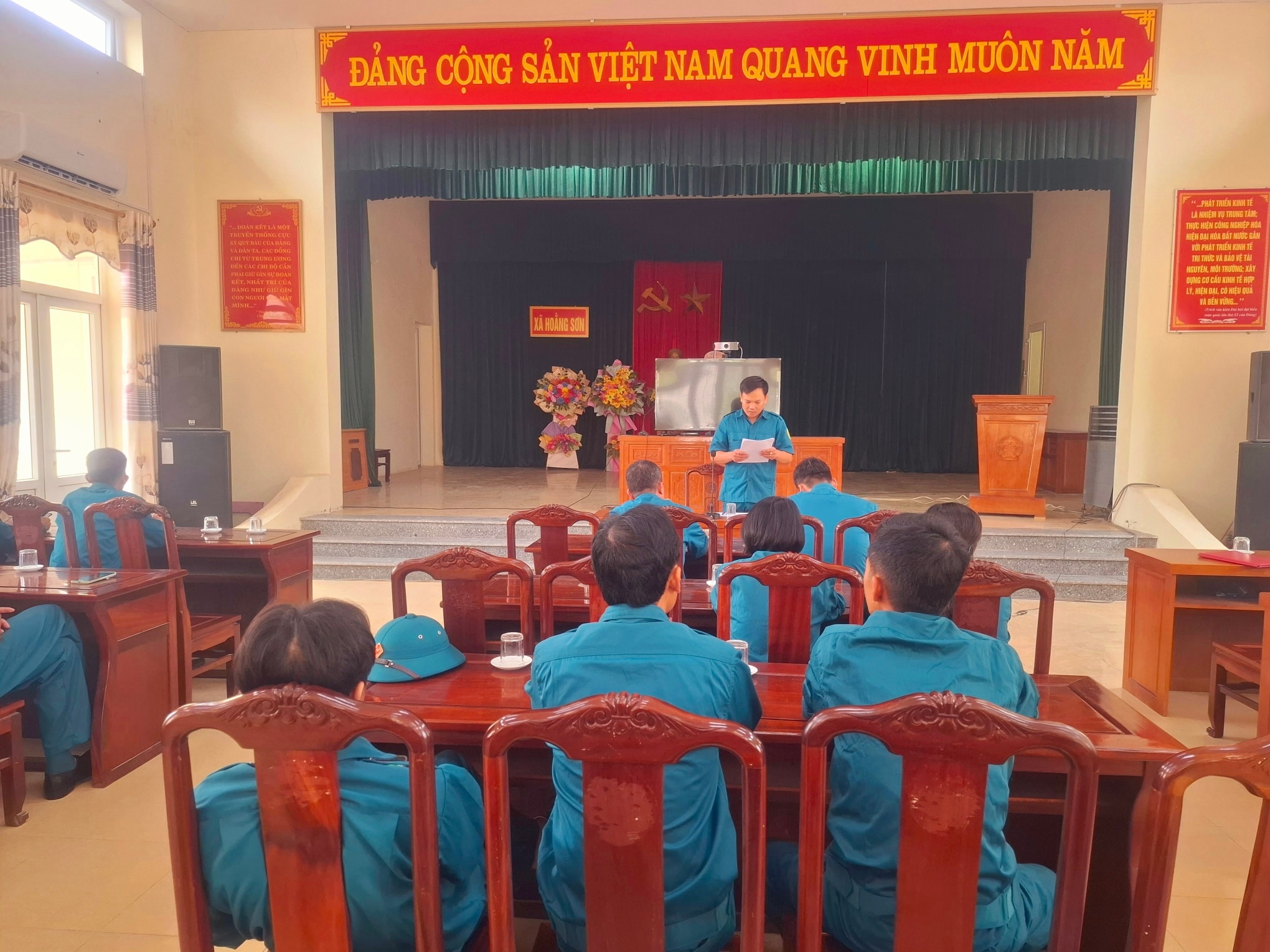 BAN CHQS XÃ HOẰNG SƠN TỔ CHỨC CHƯƠNG TRÌNH GIAO BAN LẦN THỨ NHẤT THÁNG 7/2025