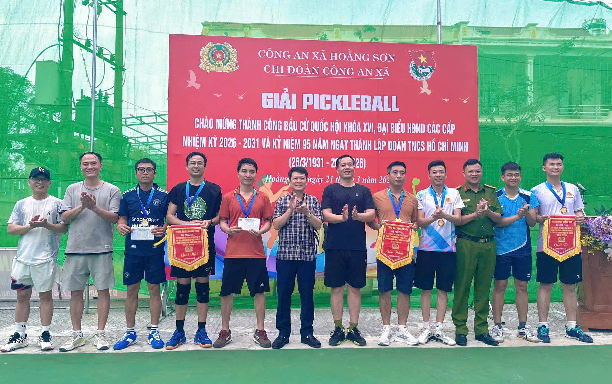 KỊCH TÍNH GIẢI ĐẤU PICKLEBALL TẠI SÂN CÔNG AN XÃ HOẰNG SƠN