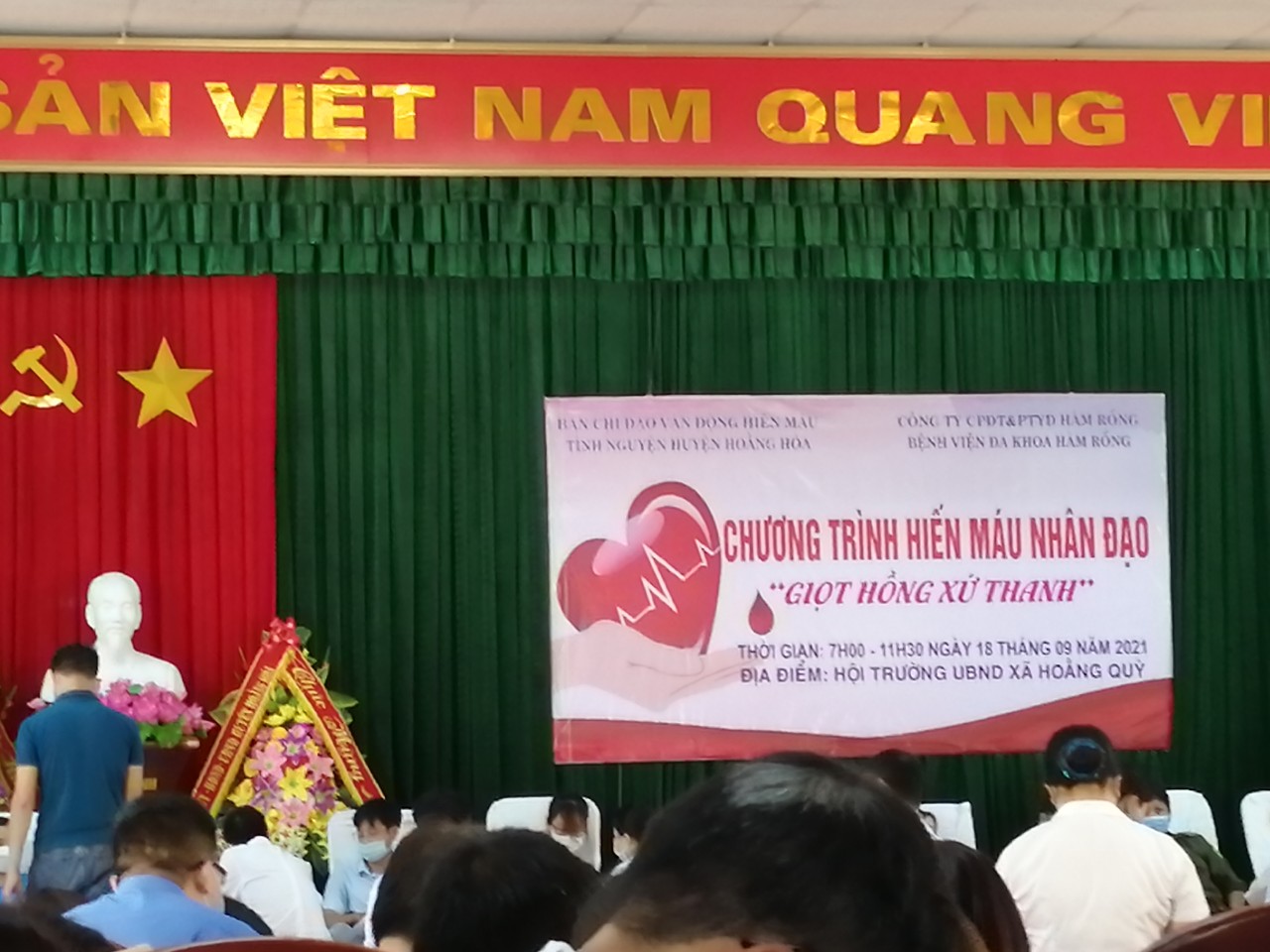 Xã Hoằng Sơn tham gia hiến máu tình nguyện