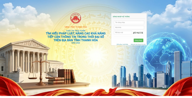 Xã Hoằng Phú tuyên truyền hưởng ứng cuộc thi trực tuyến “Tìm hiểu pháp luật, nâng cao khả năng tiếp cận thông tin trong thời đại số” năm 2026