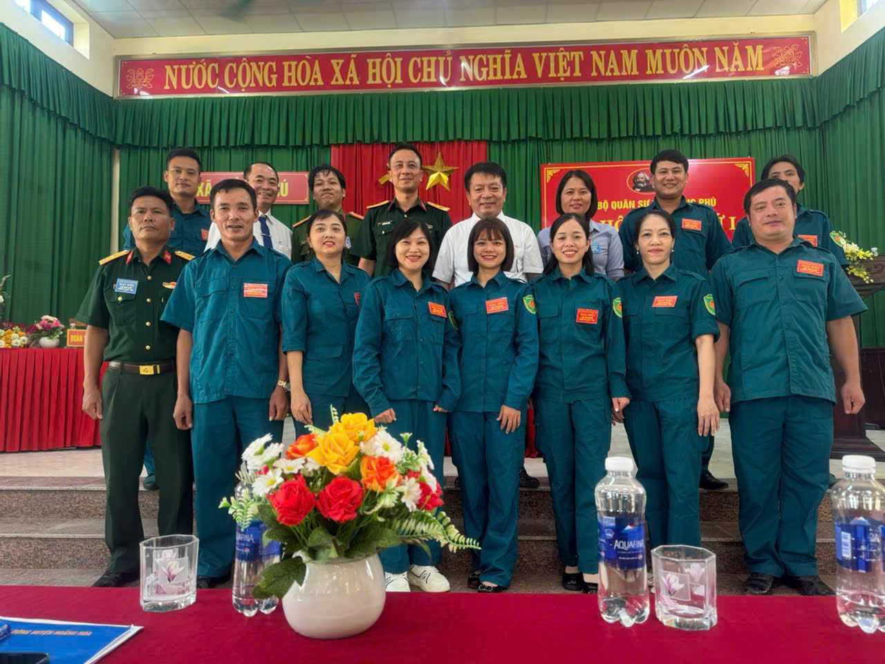 Chi bộ quân sự xã Hoằng Phú Đại hội lần thứ nhất nhiệm kỳ 2025 – 2030.