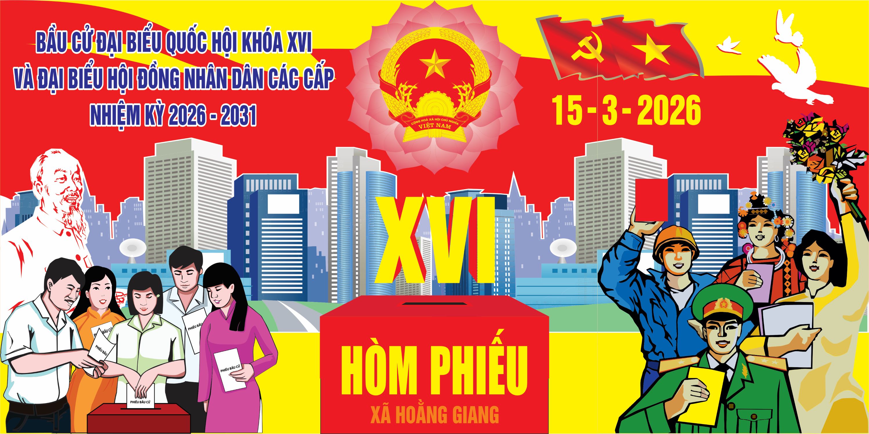 Xã Hoằng Giang có mấy đơn vị bầu cử? Các Khu vực bỏ phiếu bầu cử đại biểu quốc hội khóa XVI và đại biểu HĐND nhiệm kỳ 2026 - 2031 được bố trí tại đâu?