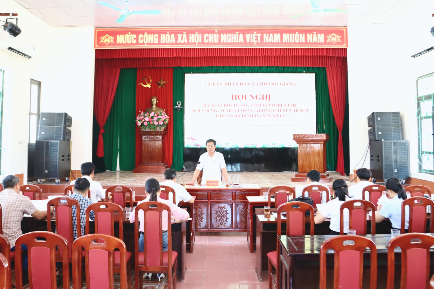 Hoằng Giang rà soát danh sách đối tượng tinh giản biên chế đối với người hoạt động không chuyên trách cấp xã (đợt 1)