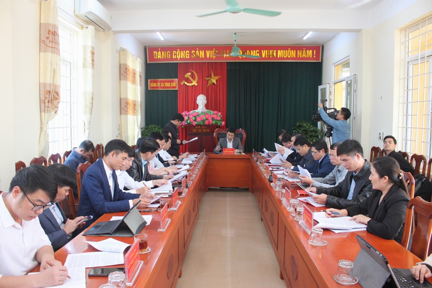 Phó Bí thư Thường trực Tỉnh ủy Nguyễn Hồng Phong thăm, làm việc tại xã Tống Sơn.