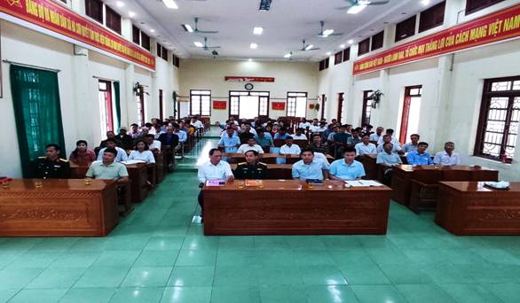 Xã Hà Sơn tổ chức khai giảng lớp bồi dưỡng kiến thức QP-AN thuộc đối tượng 4 năm 2022