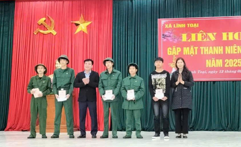 Các xã Lĩnh Toại, Hà Hải gặp mặt, động viên tân binh chuẩn bị lên đường nhập ngũ năm 2025.