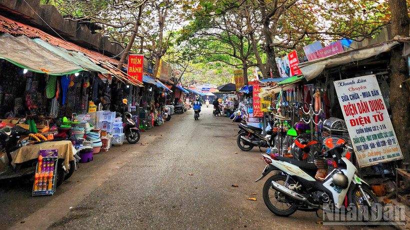 Chợ truyền thống đang từng bước chuyển mình để bắt nhịp với xu thế thị trường hiện đại. (Ảnh: TRUNG HƯNG)