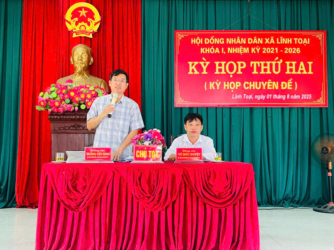 HĐND xã Lĩnh Toại Tổ chức kỳ họp thứ 2 khóa I, nhiệm kỳ 2021-2026