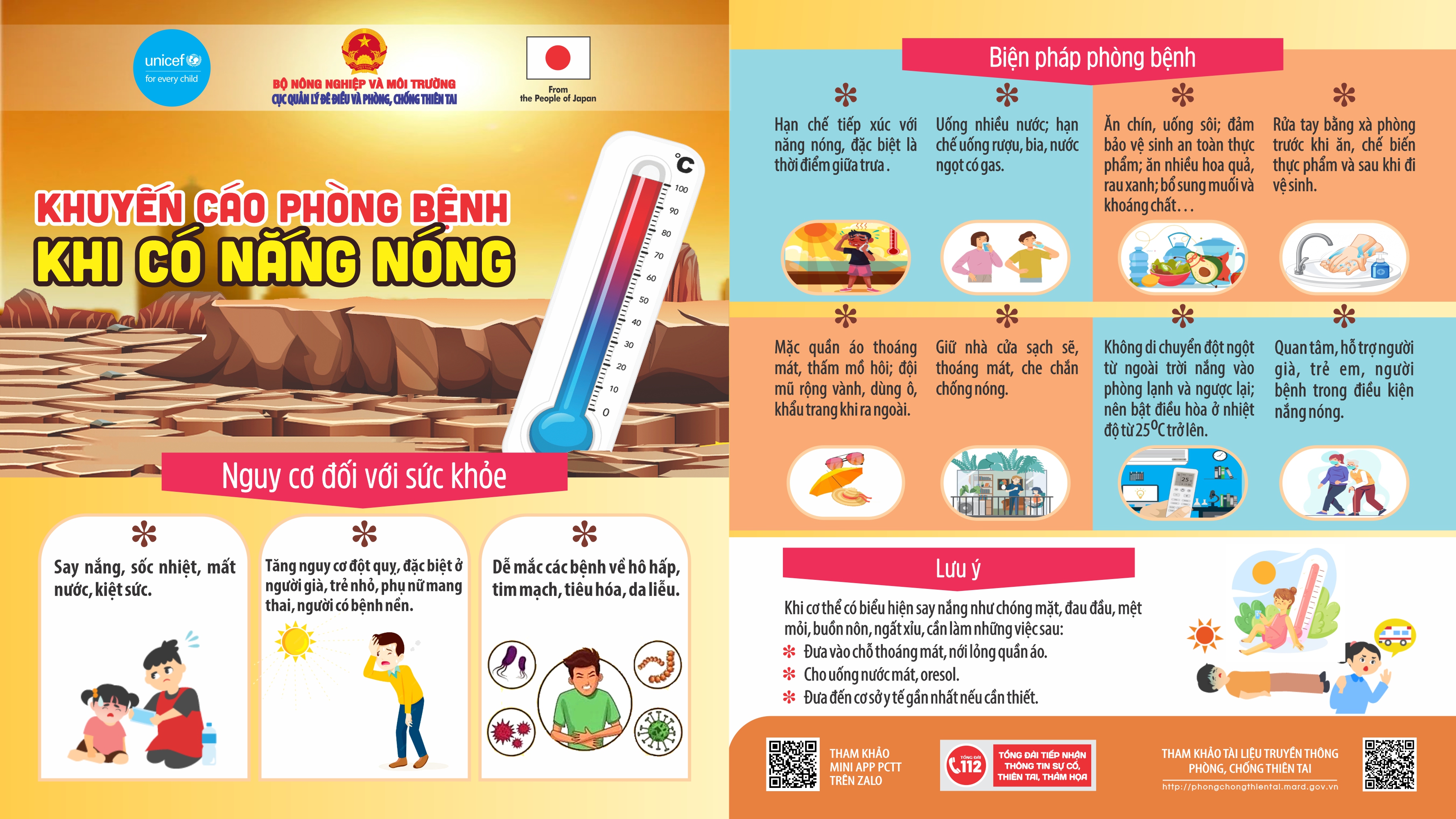 Khuyến cáo phòng bệnh khi có nắng nóng