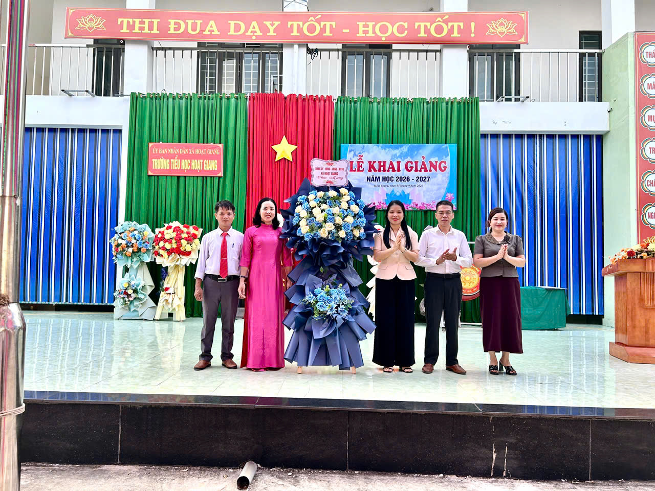 LÃNH ĐẠO XÃ HOẠT GIANG DỰ LỄ KHAI GIẢNG NĂM HỌC 2026 - 2027 TẠI TRƯỜNG TIỂU HỌC HOẠT GIANG