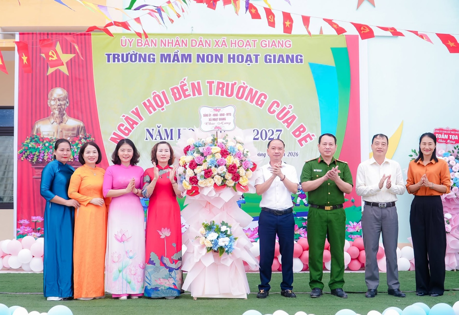 Rộn ràng không khí khai giảng năm học mới 2026 – 2027 tại trường Mầm non Hoạt Giang