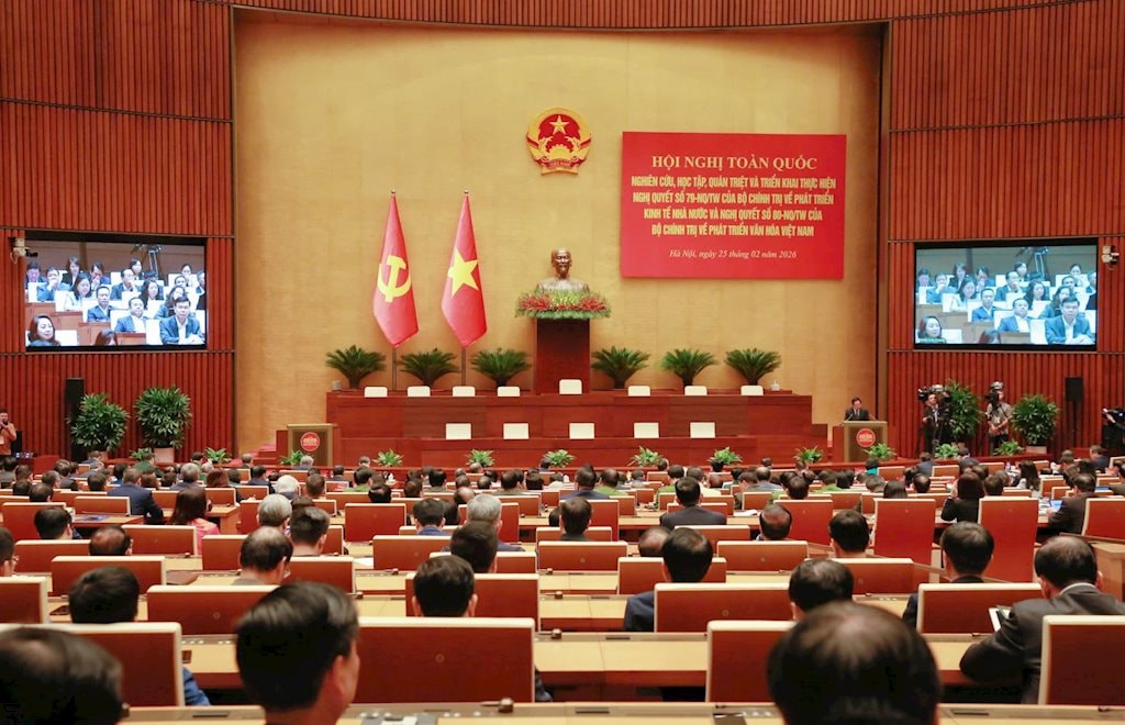 Hội nghị toàn quốc nghiên cứu, học tập, quán triệt và triển khai thực hiện Nghị quyết số 79-NQ/TW và Nghị quyết số 80-NQ/TW của Bộ Chính trị