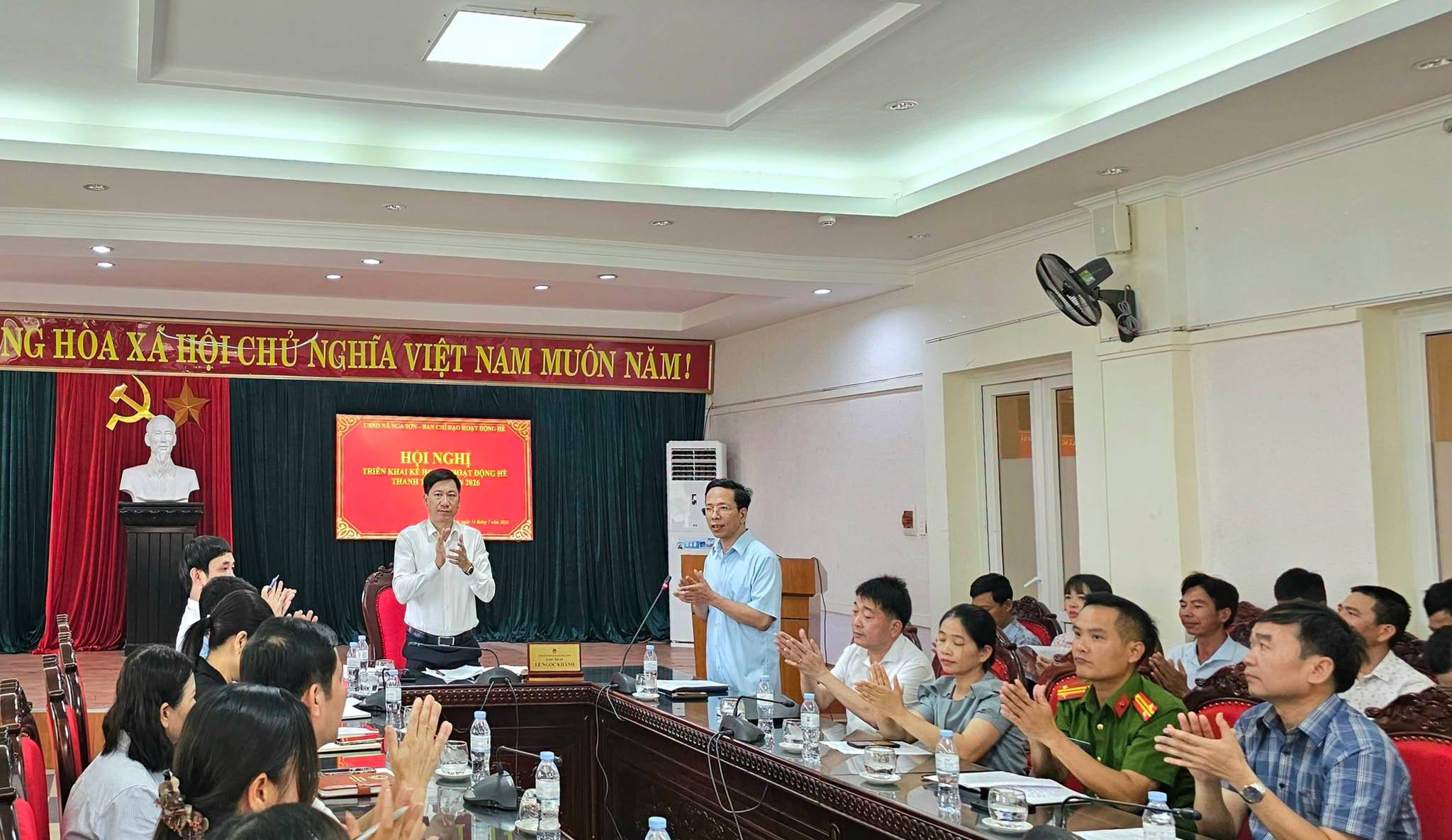 XÃ NGA SƠN TRIỂN KHAI HOẠT ĐỘNG HÈ THANH THIẾU NIÊN NĂM 2026
