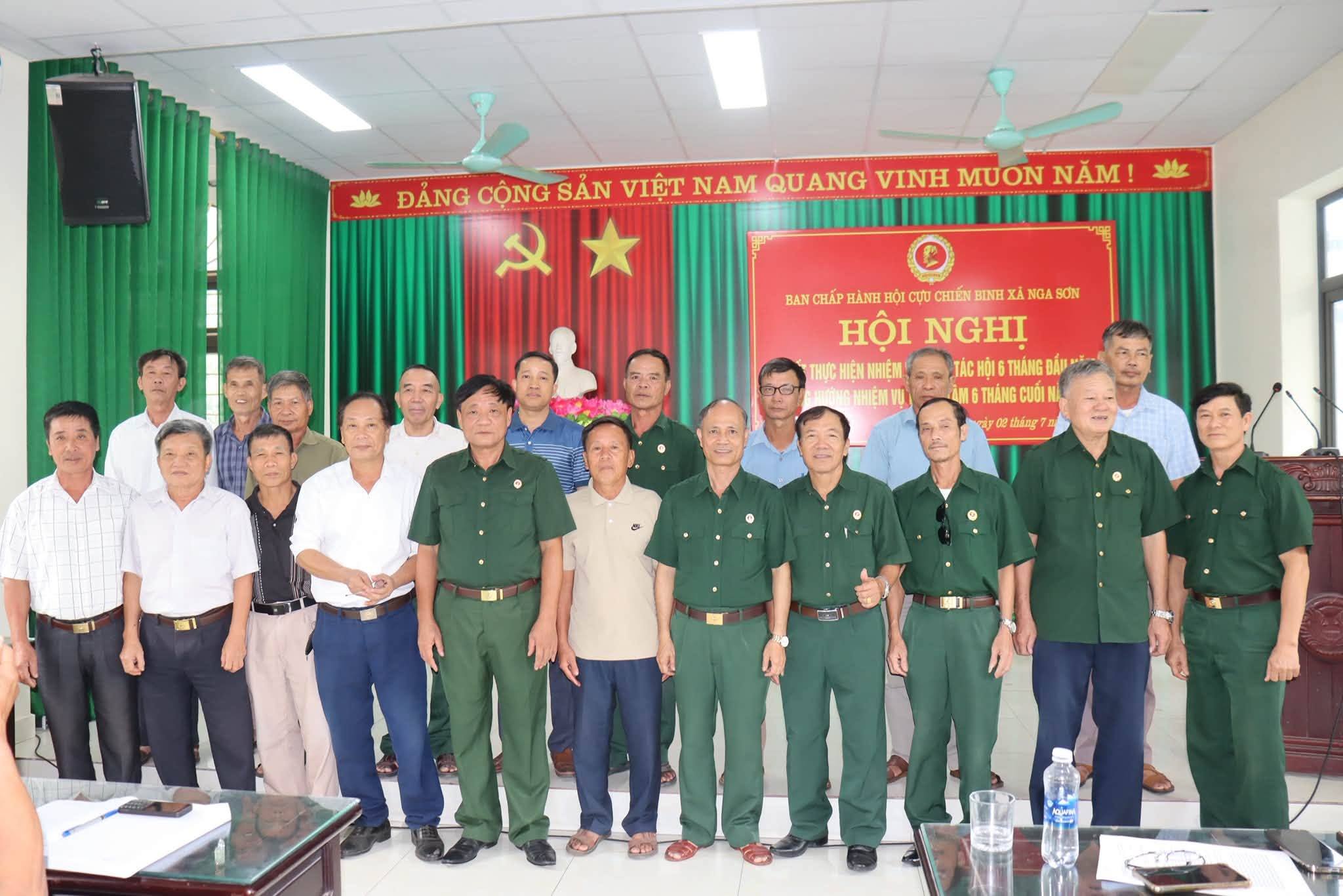 HỘI CỰU CHIẾN BINH XÃ NGA SƠN SƠ KẾT CÔNG TÁC HỘI 6 THÁNG ĐẦU NĂM 2026