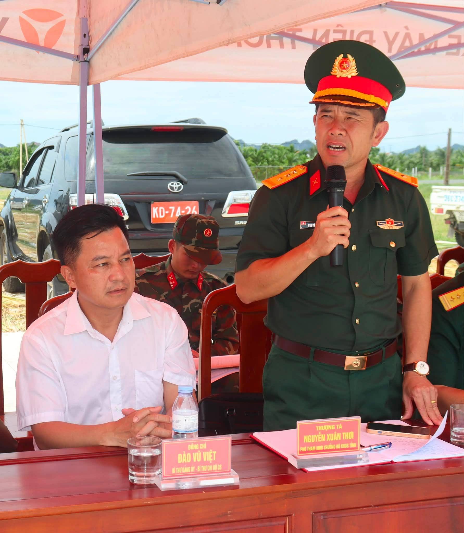 BỘ CHỈ HUY QUÂN SỰ TỈNH THANH HÓA KIỂM TRA CÔNG TÁC CHUẨN BỊ DIỄN TẬP TÁC CHIẾN TRONG KHU VỰC PHÒNG THỦ XÃ NGA SƠN