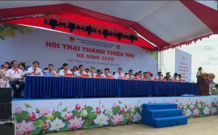 XÃ NGA THẮNG KHAI MẠC HỘI TRẠI HÈ THANH THIẾU NHI NĂM 2026