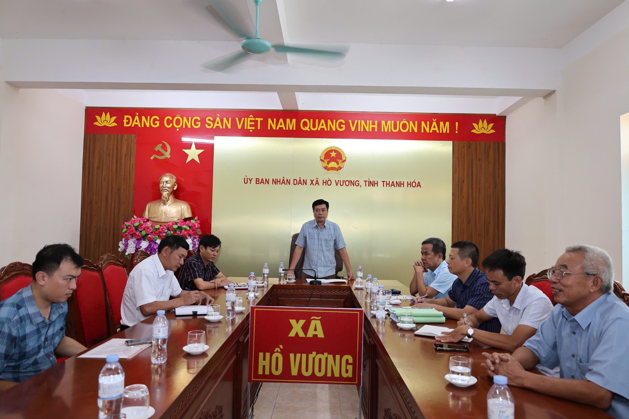 XÃ HỒ VƯƠNG TỔ CHỨC LÀM VIỆC THÁO GỠ KHÓ KHĂN TRONG BÀN GIAO, ĐƯA VÀO SỬ DỤNG HỆ THỐNG ĐIỆN, NƯỚC SẠCH TẠI CÁC MẶT BẰNG KHU DÂN CƯ KỲ TẠI