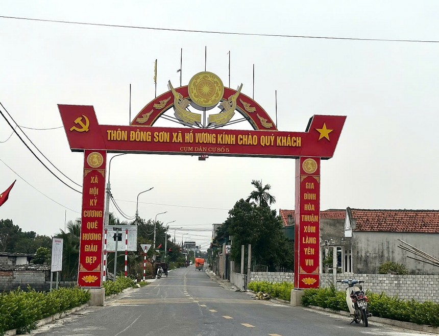 Xã Hồ Vương: Xây dựng nông thôn mới, tạo nền tảng vững chắc  góp phần thực hiện thắng lợi các mục tiêu phát triển kinh tế - xã hội