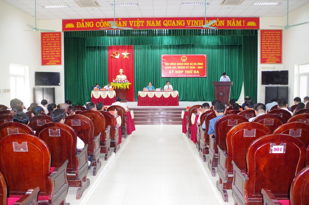 HĐND xã Ba Đình tổ chức Kỳ họp thứ 3, khóa XXI, nhiệm kỳ 2026 – 2031