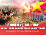 8 nhiệm vụ, giải pháp về phát triển văn hóa trong kỷ nguyên mới