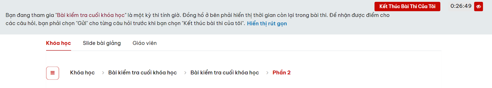 kiem tra mon hoc