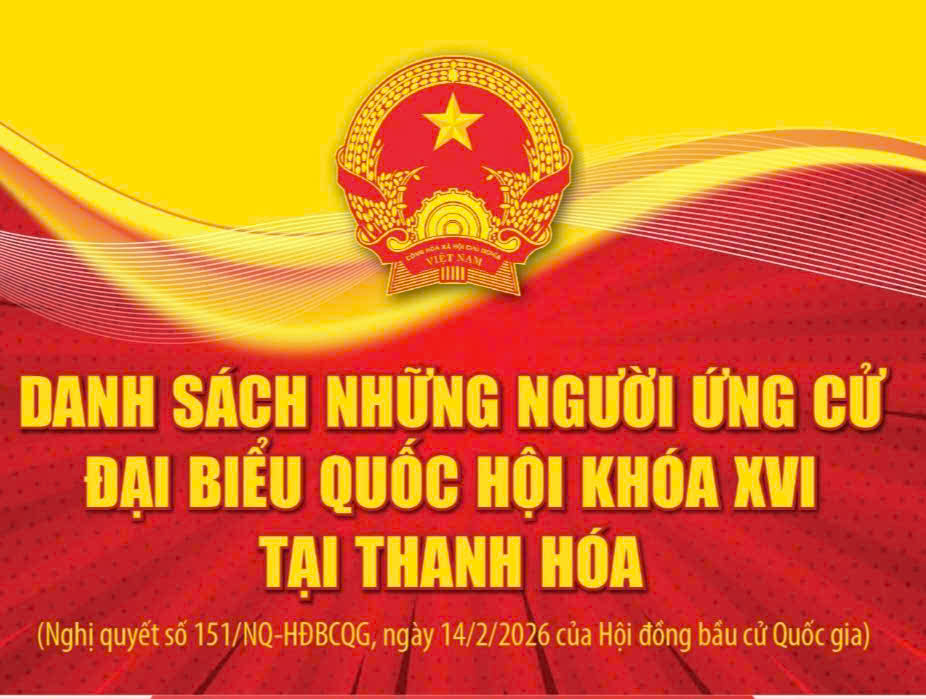  Danh sách những người ứng cử đại biểu Quốc hội khóa XVI tại Thanh Hóa
