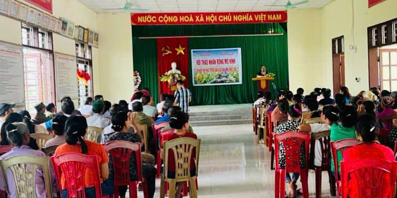 Hội thảo nhân rộng mô hình liên kết phát triển sản xuất rau màu hiệu quả tại xã yên định.  ​