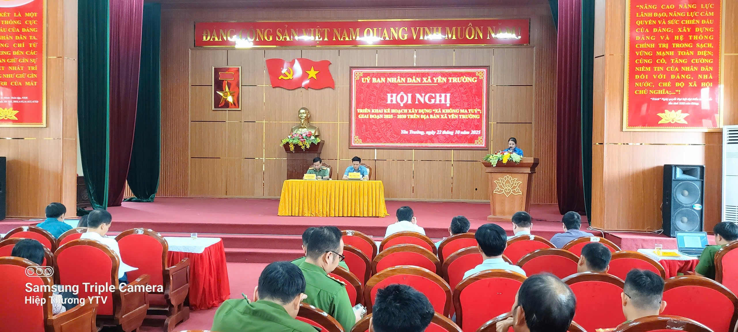 Hội nghị triển khai kế hoạch xây dựng “ Xã không ma túy”, giai đoạn 2025 - 2030 trên địa bàn xã Yên Trường.