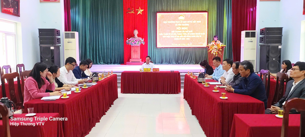 Hội nghị hiệp thương lần thứ nhất giới thiệu người ứng cử đại biểu HĐND xã Yên Trường khóa XXVII, nhiệm kỳ 2026 – 2031