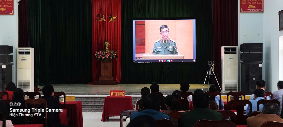 Xã Yên Trường tham dự Hội nghị toàn quốc nghiên cứu, học tập, quán triệt và triển khai thực hiện Nghị quyết Đại hội XIV của Đảng.