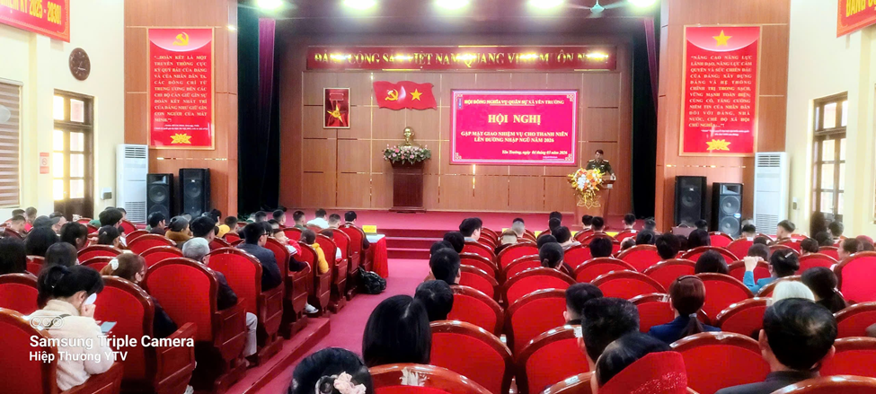 Hội đồng nghĩa vụ Quân sự xã Yên Trường, tổ chức Hội nghị gặp mặt giao nhiệm vụ cho thanh niên lên đường nhập ngũ năm 2026.