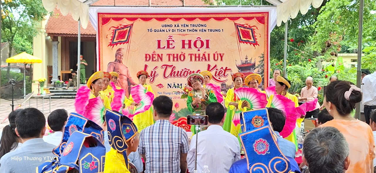 Tổ quản lý Di tích thôn Yên Trung 1, xã Yên Trường tổ chức Lễ hội Đền thờ Thái úy Lý Thường Kiệt.