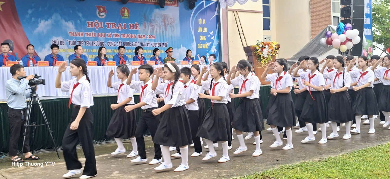 XÃ YÊN TRƯỜNG LONG TRỌNG KHAI MẠC HỘI TRẠI HÈ NĂM 2026.