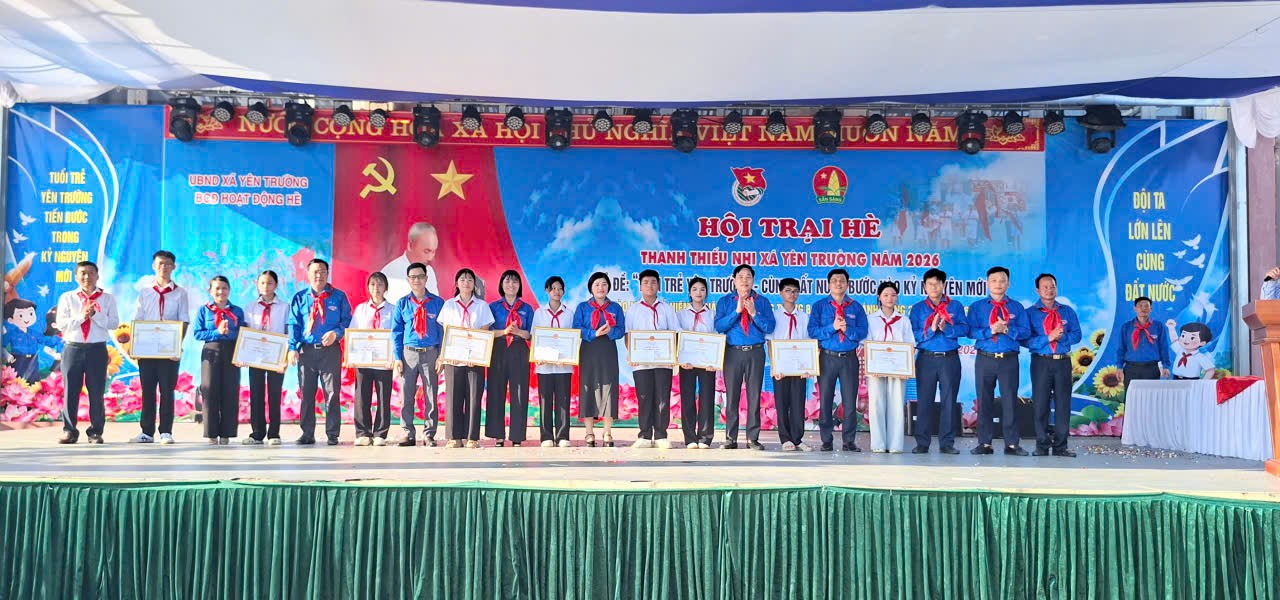 XÃ YÊN TRƯỜNG BẾ MẠC HỘI TRẠI HÈ NĂM 2026.