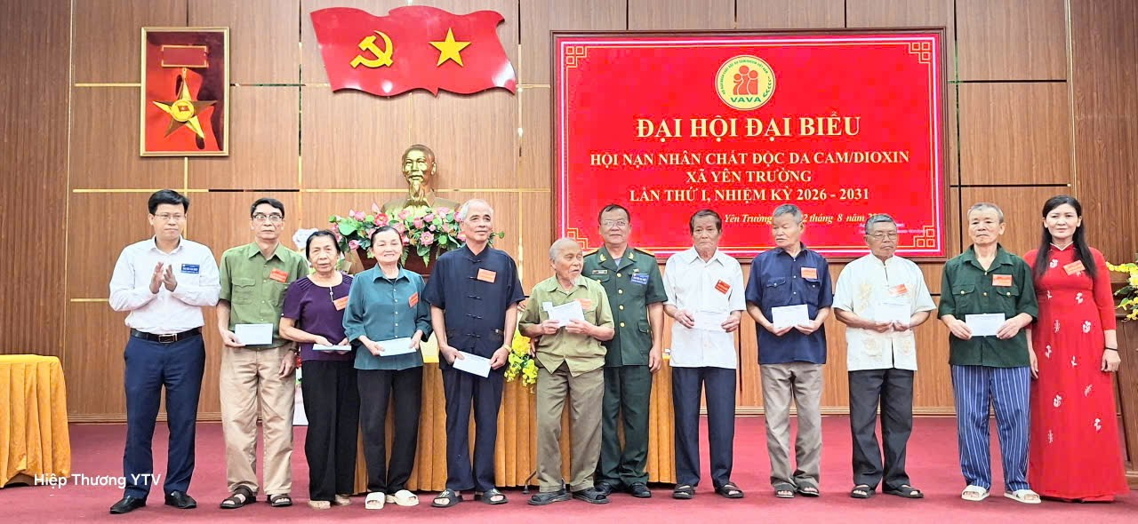 Hội Nạn nhân chất độc da cam/dioxin xã Yên Trường tổ chức Đại hội Đại biểu lần thứ I, nhiệm kỳ 2026 - 2031