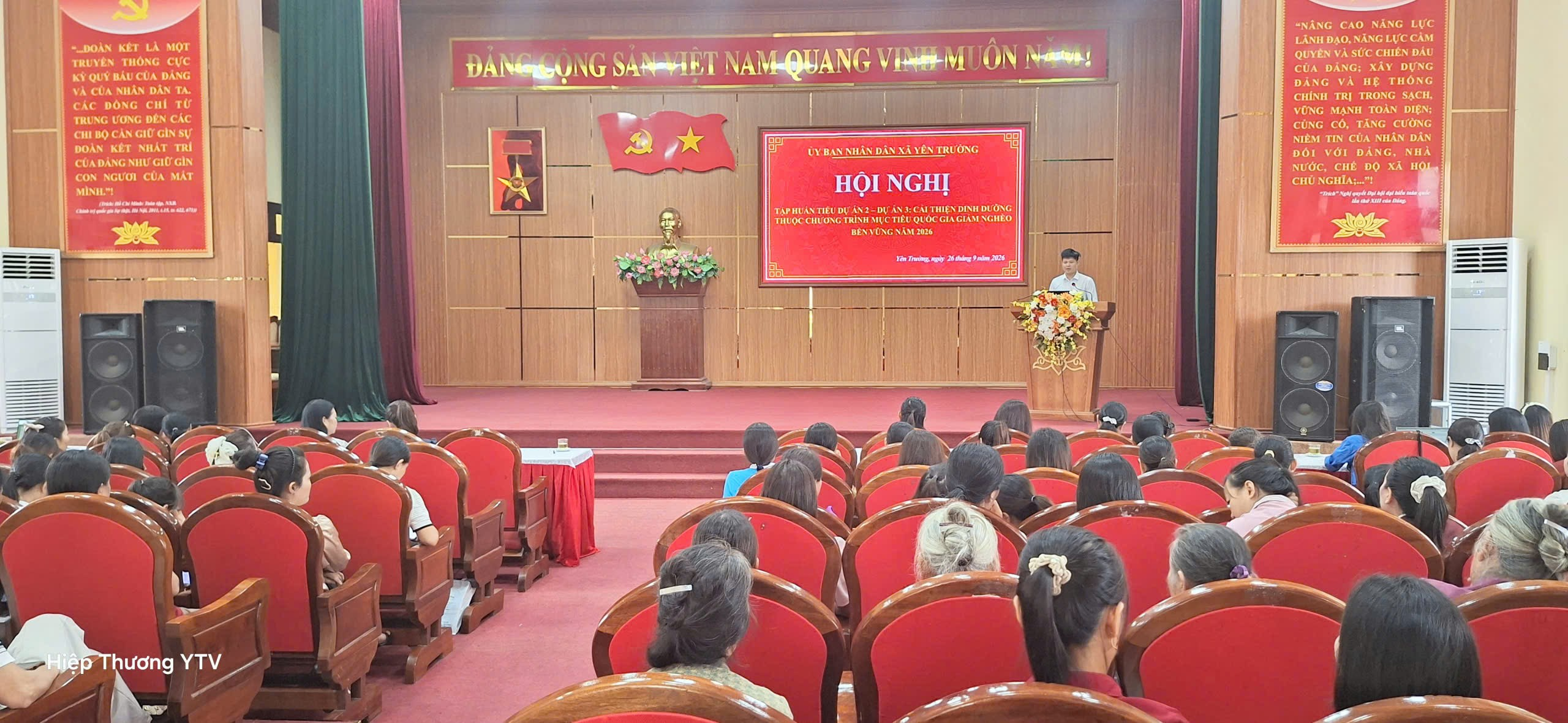 YÊN TRƯỜNG TẬP HUẤN TIỂU DỰ ÁN 2 – DỰ ÁN 3: CẢI THIỆN DINH DƯỠNG THUỘC CHƯƠNG TRÌNH MỤC TIÊU QUỐC GIA GIẢM NGHÈO BỀN VỮNG GIAI ĐOẠN 2021–2025.