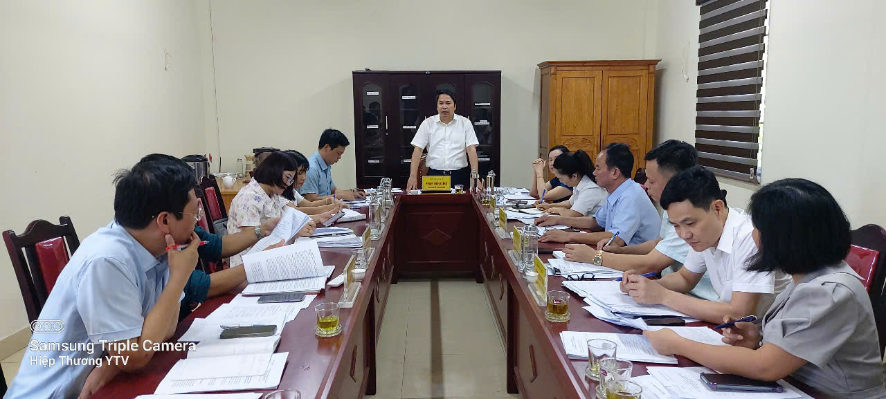 Ban thường vụ Đảng ủy xã Yên Trường tổ chức Hội nghị thảo luận và cho ý kiến Quy chế làm việc của BCH Đảng bộ xã, kế hoạch tổ chức ĐH Đảng bộ, chi bộ trực thuộc