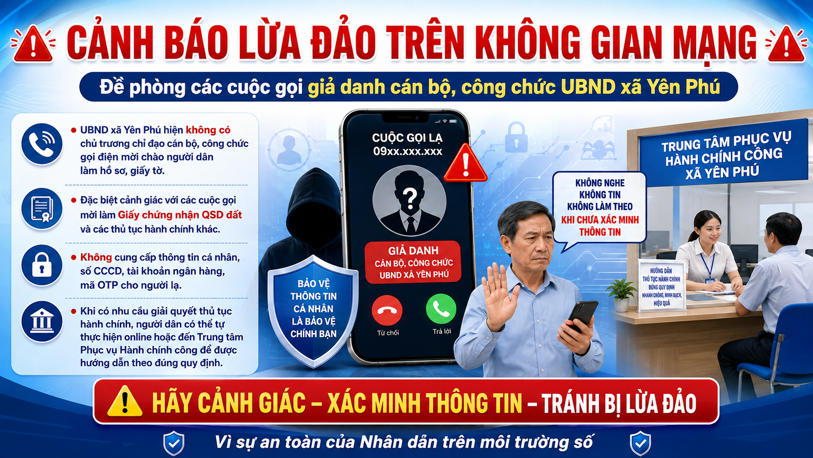 Tuyên truyền về các phương thức, thủ đoạn và cách phòng tránh tội phạm lừa đảo chiếm đoạt tài sản trên không gian mạng